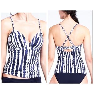 Athleta tankini top wave break NWOT L Tall